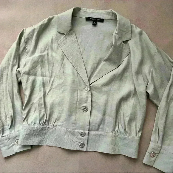 Marc New York Mint green blouse jacket size M - Picture 3 of 8